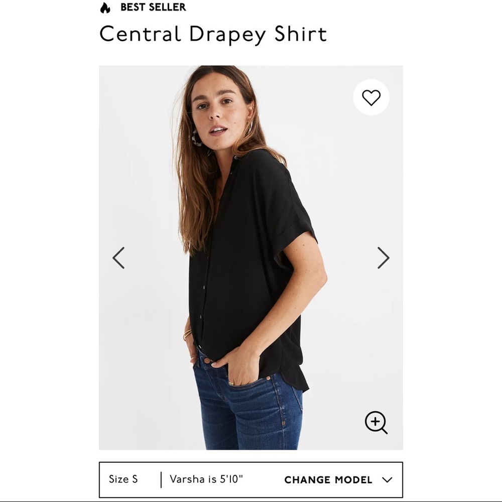 Madewell Black Blouse - Picture 2 of 5